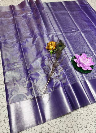 Tissue Kota Jari Model Sarees - LTS10 Royal Purple