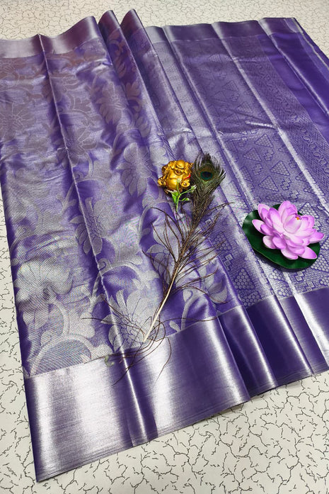 Tissue Kota Jari Model Sarees - LTS10 Royal Purple