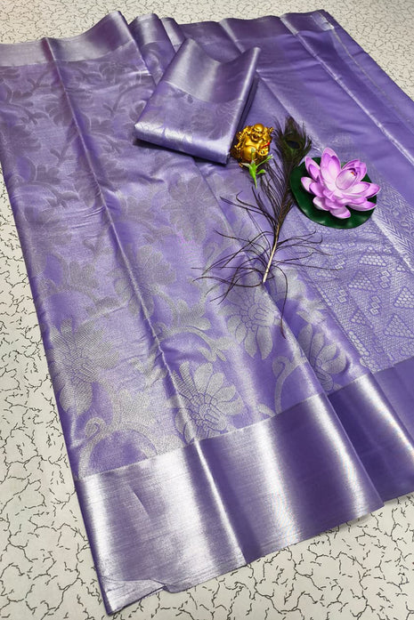 Tissue Kota Jari Model Sarees - LTS03 Lavender