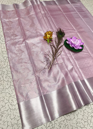 Tissue Kota Jari Model Sarees - LTS19 Light Lavender
