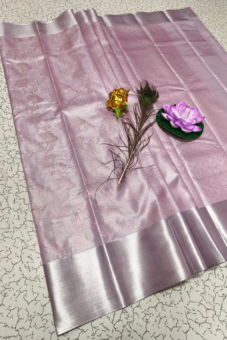 Tissue Kota Jari Model Sarees - LTS19 Light Lavender