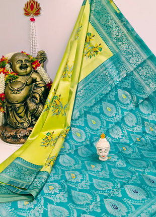 Elite Kupera Korvai Elite Bridal Rapier Fancy Lightweight Silk Sarees - LTS87 Green