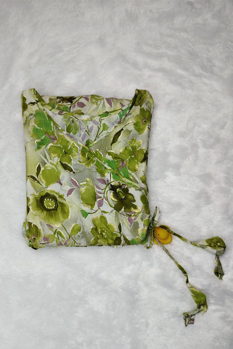 Luna Green Blossom Flared Floral Dress