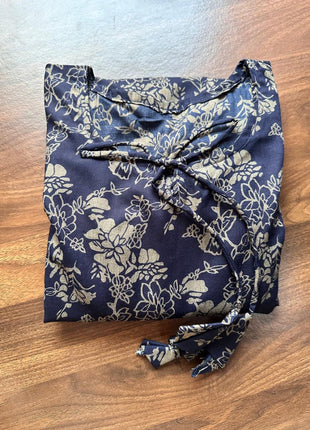 Navyblue With Floral Prints - LTC35