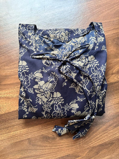 Navyblue With Floral Prints - LTC35