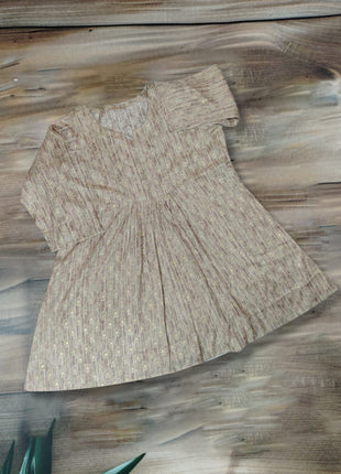 Luna Golden Thread Work A-Line Kurti