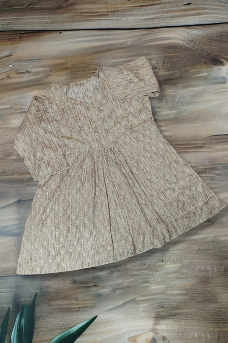 Luna Golden Thread Work A-Line Kurti