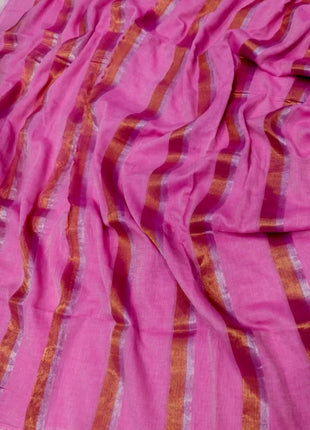 Exclusive Multi Colour Checked Type Saree - LTS81 Pink