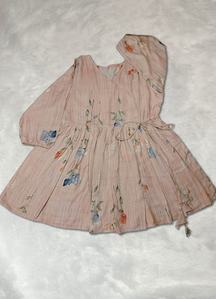 Luna Peach Blossom Flared Floral Dress