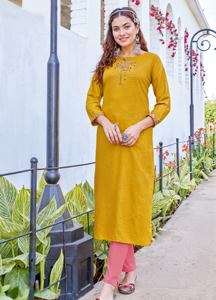 Heavy Rayon Dobby - LTT03 Yellow