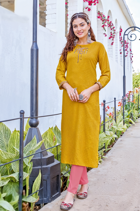 Heavy Rayon Dobby - LTT03 Yellow