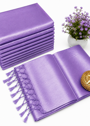 Premium Quality Raga Tissue  Soft Silk Saree - LTS155  Lavender