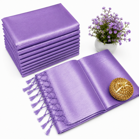 Premium Quality Raga Tissue  Soft Silk Saree - LTS155  Lavender