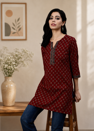 Cotton Top - LTT38 Maroon