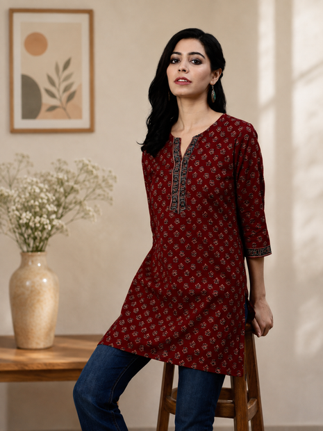 Cotton Top - LTT38 Maroon