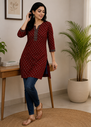 Cotton Top - LTT38 Maroon