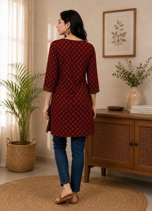Cotton Top - LTT38 Maroon