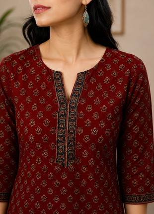 Cotton Top - LTT38 Maroon