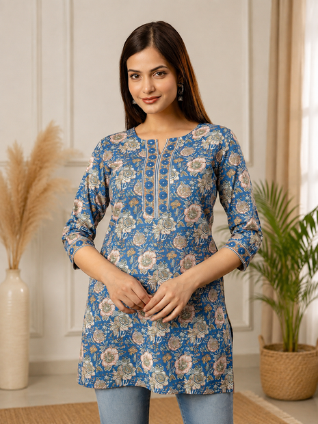 Cotton Top - LTT34 Dark Blue