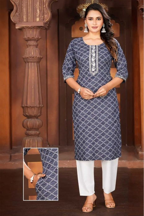 Luna Charm Gray Kurti Set - LTK05