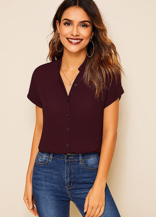 Luna Glow Wine Flow Top - LTM25