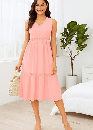 Luna Chic Pink Sleeveless Dress - LTM06