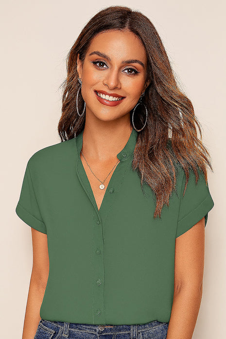 Luna Glow Teal Green Flow Top - LTM24