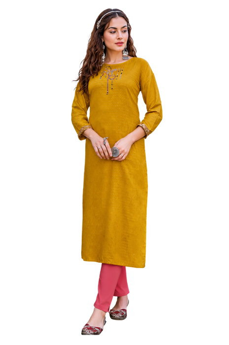 Heavy Rayon Dobby - LTT03 Yellow