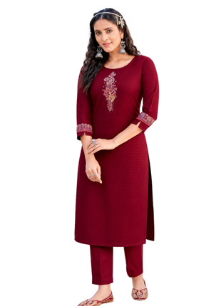Heavy Rayon Dobby - LTT01  Red