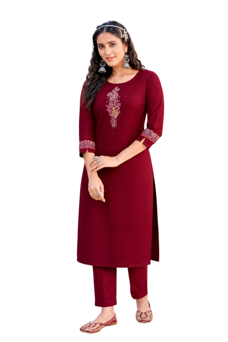 Heavy Rayon Dobby - LTT01  Red