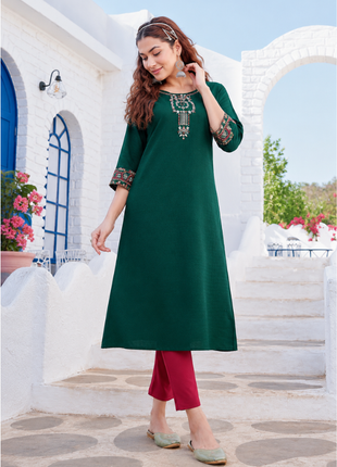 Heavy Rayon Dobby - LTT04 Green