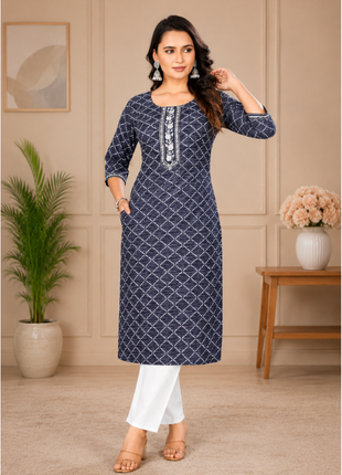 Luna Charm Gray Kurti Set - LTK05