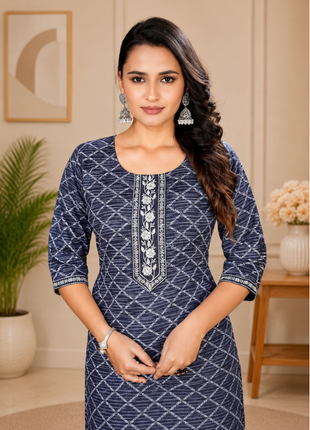 Luna Charm Gray Kurti Set - LTK05