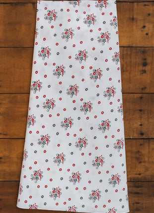 Aqua Leaf Organza Fabric – Custom Stitch Short Kurti