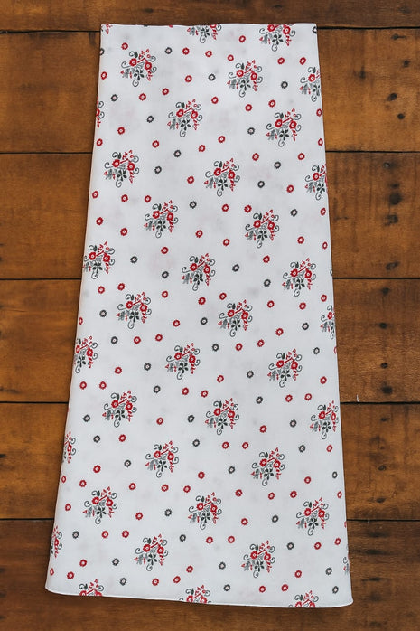 Aqua Leaf Organza Fabric – Custom Stitch Short Kurti