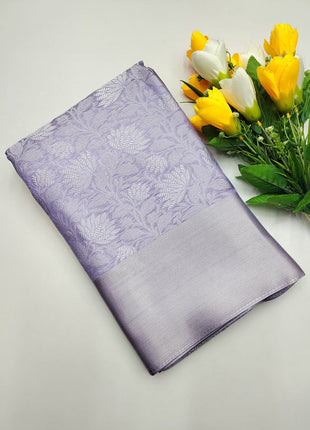 Luna Kanchipuram Tissue Silk Saree - LTS100 Lavender