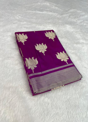 Lotus Glow Saree Purple