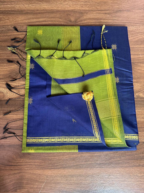 Luna Silk Cotton Sarees - LTS146 Royal Blue