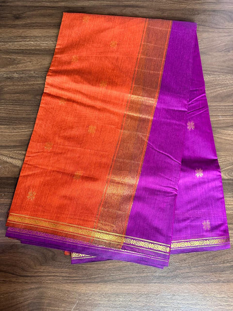 Luna Silk Cotton Sarees - LTS147 Rich Magenta / Purple