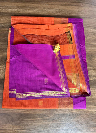 Luna Silk Cotton Sarees - LTS147 Rich Magenta / Purple