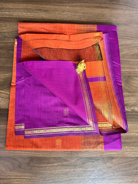 Luna Silk Cotton Sarees - LTS147 Rich Magenta / Purple