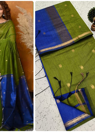 Luna Silk Cotton Sarees - LTS146 Royal Blue
