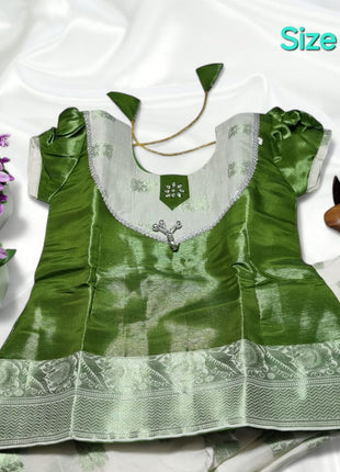 Green With White - Soft Silk Cotton