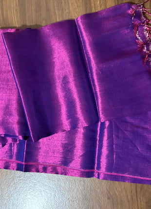 Premium Quality Raga Tissue Soft Silk Saree - LTS174 Purple