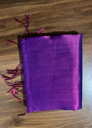 Premium Quality Raga Tissue Soft Silk Saree - LTS174 Purple