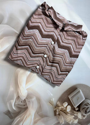 Coffee Brown And White - LTC07