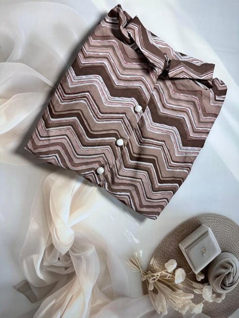 Coffee Brown And White - LTC07