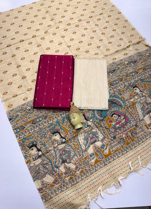 Kalamkari & Jacquard Dhupaata