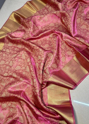 Luna Kanchipuram Tissue Silk Saree - LTS101 Pink