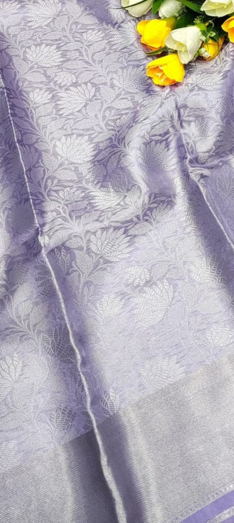 Luna Kanchipuram Tissue Silk Saree - LTS100 Lavender